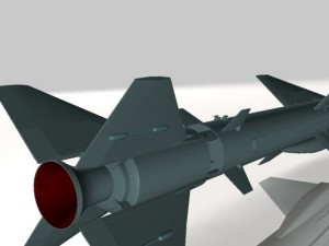 iranian noor cruise missile Model 3D