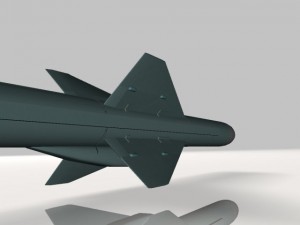 iranian noor cruise missile Model 3D