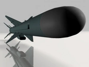 iranian noor cruise missile 3D Model