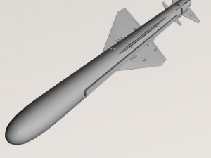 iranian noor cruise missile Model 3D