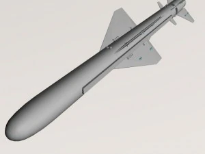 iranian noor cruise missile 3D Model
