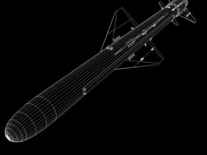 iranian noor cruise missile Model 3D