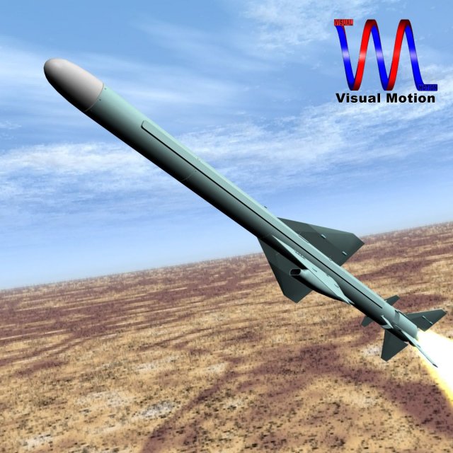 iranian qader cruise missile 3D Model .c4d .max .obj .3ds .fbx .stl .blend 