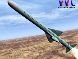 iranian qader cruise missile 3D Model