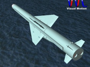 iranian qader cruise missile 3D Model