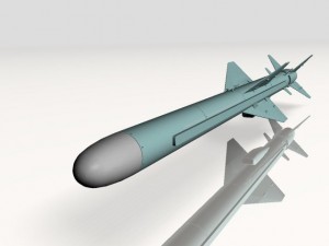 iranian qader cruise missile 3D Model