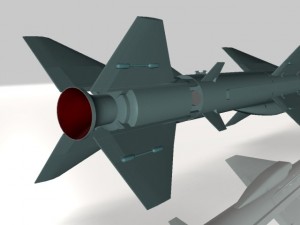 iranian qader cruise missile 3D Model