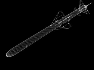 iranian qader cruise missile 3D Model