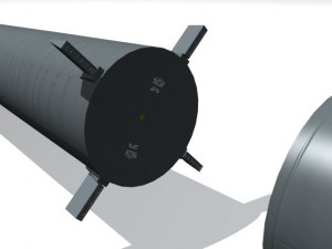 us pgm 11 redstone missile 3D Модель