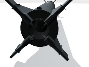 us pgm 11 redstone missile 3D Model