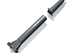 us pgm 11 redstone missile 3D Модель