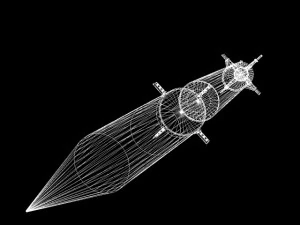 us pgm 11 redstone missile 3D Model