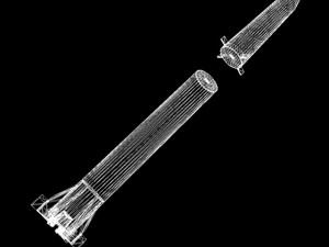 us pgm 11 redstone missile 3D Модель