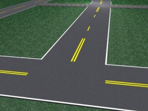 rural road set Modelo 3D