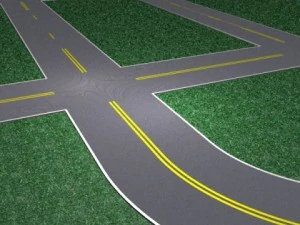 set jalan pedesaan Model 3D