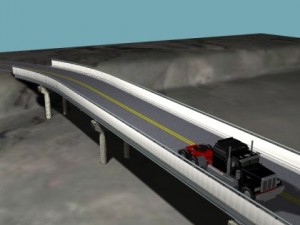 rural road bridge set 3D Model