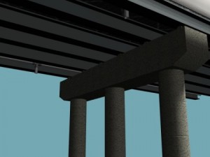 rural road bridge set Modelo 3D