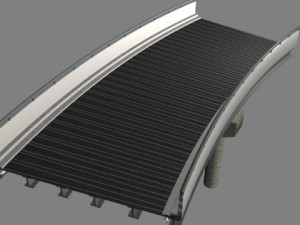 rural road bridge set Modelo 3D