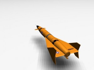 us navy aqm37c missile 3D Модель