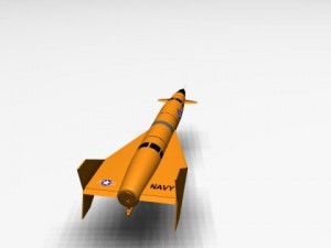 us navy aqm37c missile 3D Модель