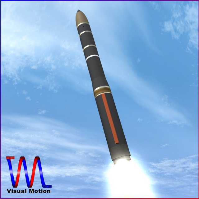 russian ss29 yars missile 3D Model .c4d .max .obj .3ds .fbx .stl .blend 