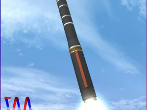 российская ракета СС29 лет 3D Модель