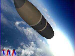 russian ss29 yars missile 3D Model
