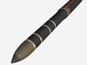 russian ss29 yars missile 3D Model