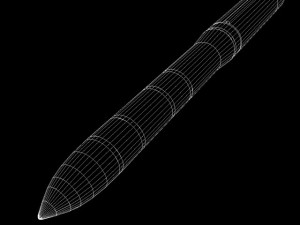 russian ss29 yars missile 3D Model