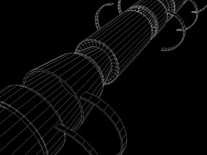 russian ss29 yars missile 3D Model