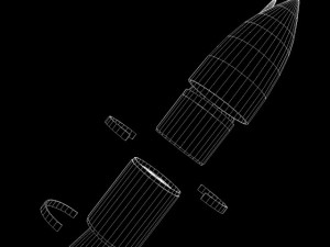 russian ss29 yars missile 3D Model