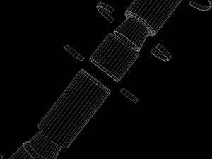 russian ss29 yars missile 3D Model