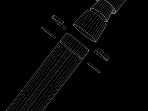 russian ss29 yars missile 3D Model