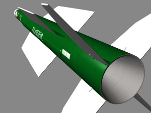 iranian taer-2 missile 3D Model