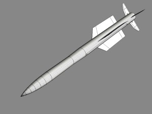 iranian taer-2 missile 3D Model