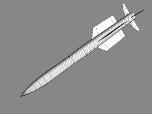 iranian taer-2 missile 3D Model