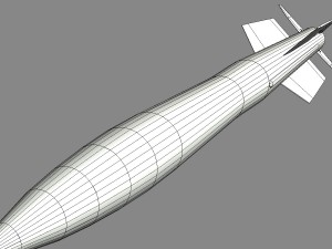 iranian taer-2 missile 3D Model