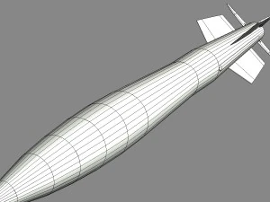 iranian taer-2 missile 3D Model