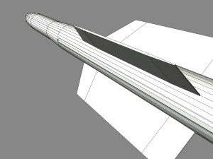 iranian taer-2 missile 3D Model