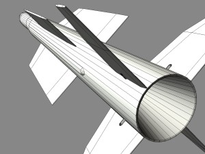 iranian taer-2 missile 3D Model