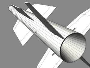 iranian taer-2 missile 3D Model