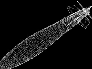 iranian taer-2 missile 3D Model