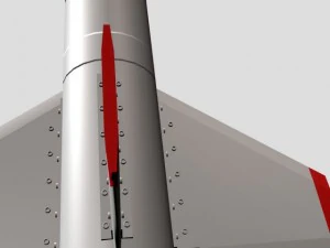 indonesian rx250lpn rocket 3D Model