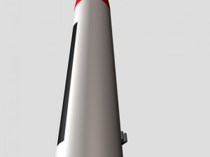 indonesian rx250lpn rocket 3D Model