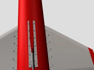 indonesian rx250lpn rocket 3D Model