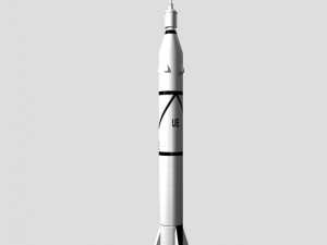 us jupiter c rocket 3D 模型