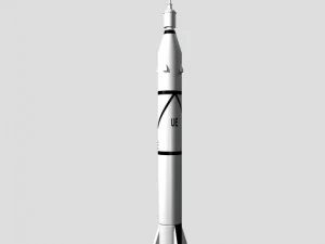 us jupiter c rocket 3D Model