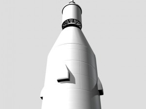 us jupiter c rocket 3D 模型