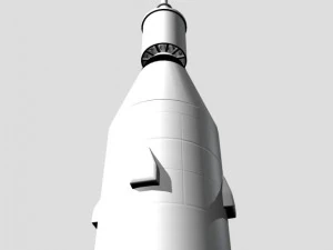 us jupiter c rocket 3D Model