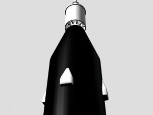us jupiter c rocket 3D Model